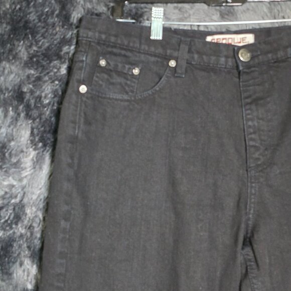 Neo Blue Skater Jean Shorts Mens 38 Black Made in USA Vintage Denim - Picture 2 of 10